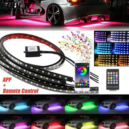 🔥2026 Auto-Chassis Flexibler wasserdichter RGB-LED-Lichtstreifen (4 Stück)