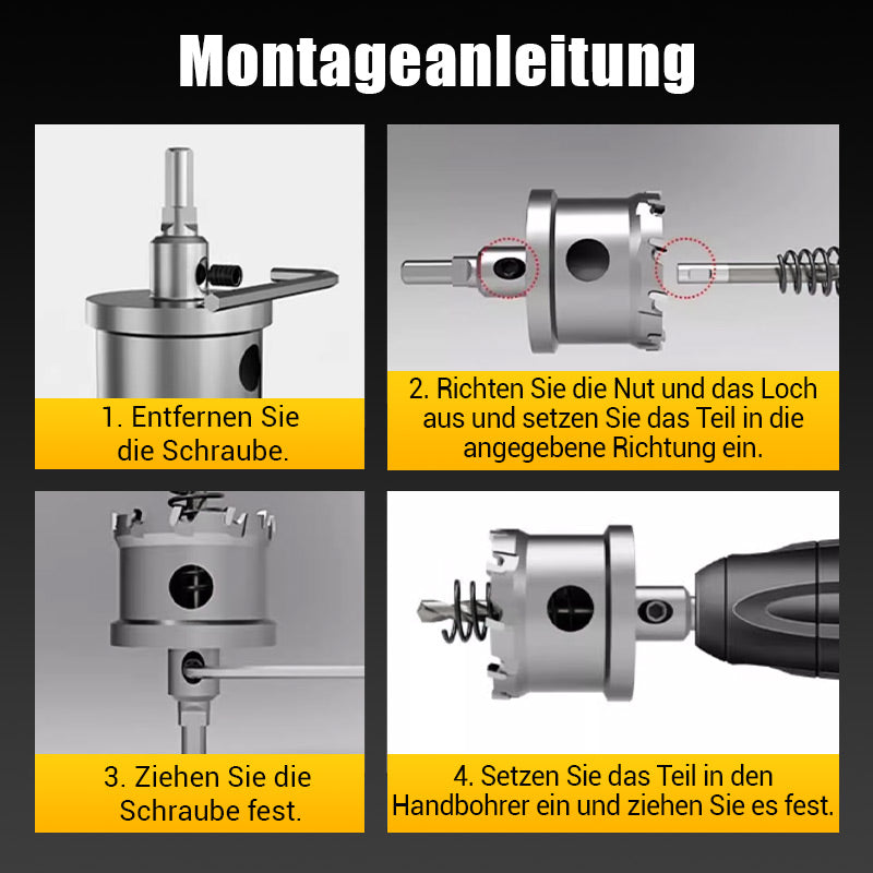 🔥50 % Rabatt sichern🔥Hartmetall-Lochfräser für Metall