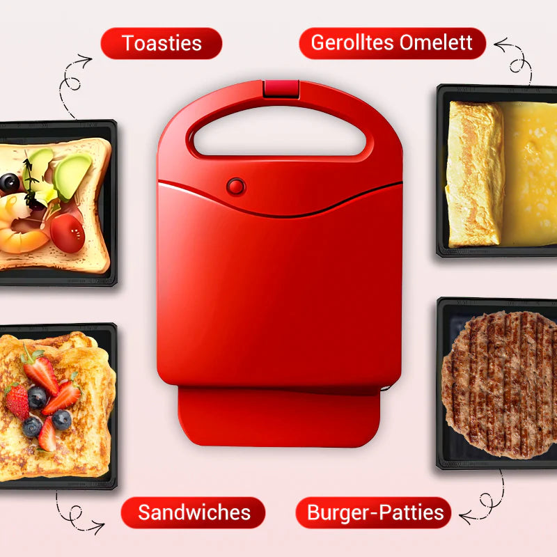 Multifunktionaler Sandwichmaker für den Haushalt – Ideal für Frühstück & Snacks 🍞☕