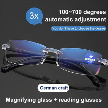 💎 60% RABATT! 💎 Autozoom-Lesebrille – Automatische Fokussierung, Ultraleicht & Kristallklare Sicht für Nah und Fern 👓✨
