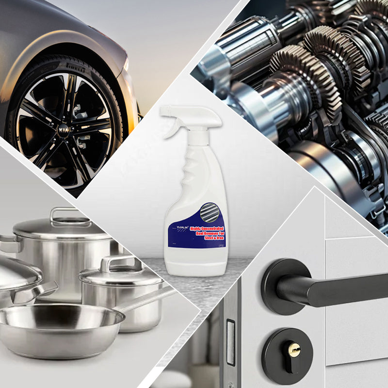 ✨🔩Hochkonzentrierter Rostentferner – Wirksam auf Stahl/Eisen, schnell wirkend und schonend zu Metalloberflächen✨