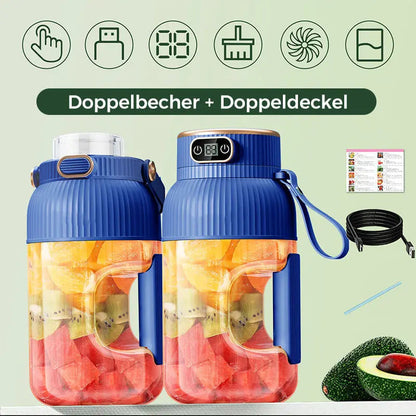 💥Heißer Verkauf ❄️Multifunctional Tragbare Saftpresse Tasse mit Digitalanzeige