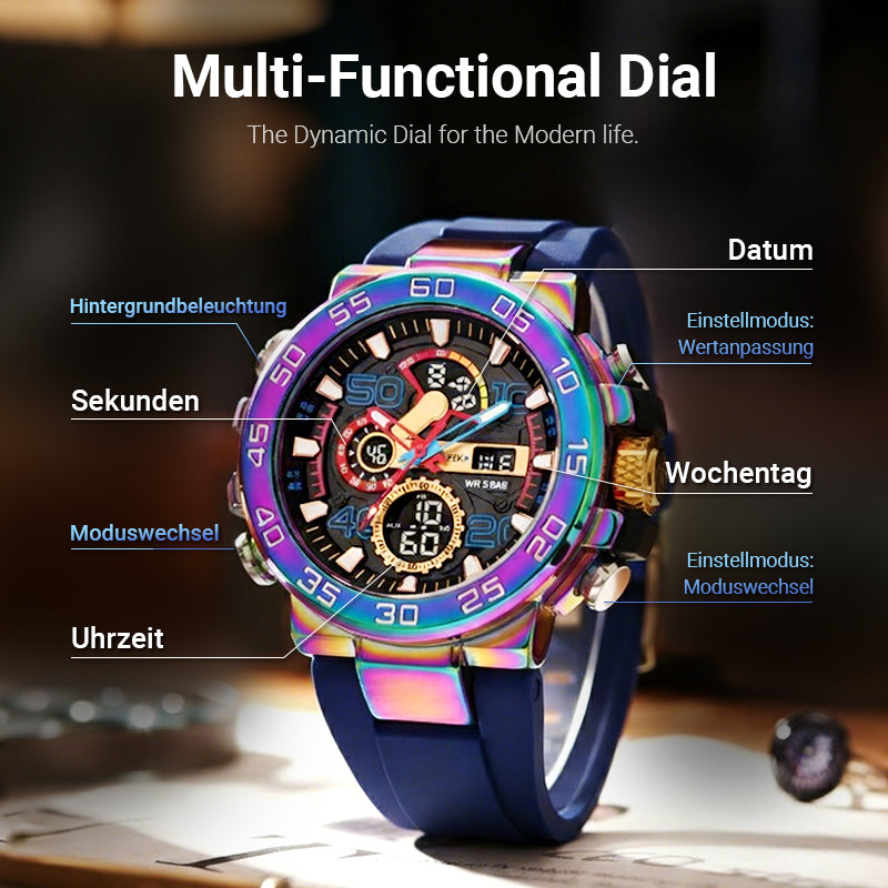 Multifunktionale wasserdichte LED-Digitaluhr