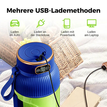 💥Heißer Verkauf ❄️Multifunctional Tragbare Saftpresse Tasse mit Digitalanzeige