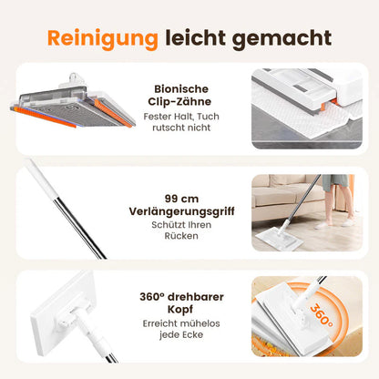 🎁 Kaufe 2, erhalte 1 GRATIS! 🧹✨ Einweg-Staubmopp mit 4 wiederverwendbaren Bezügen – Praktisch und effektiv 💥🌟