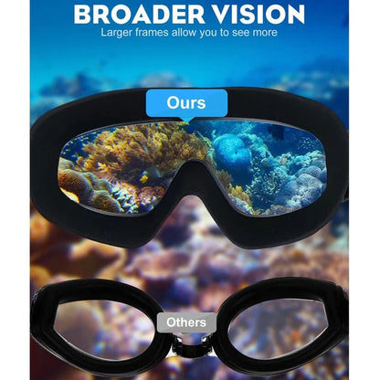 ✨🏊‍♂️ Schwimmbrille für Alle – Anti-Beschlag, UV-Schutz, mit Ohrstöpseln & Nasenclip!