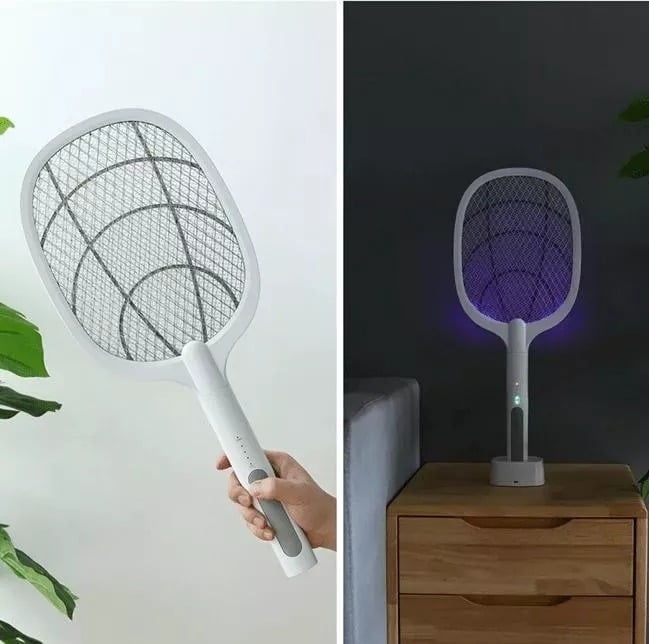🚫🦟🪰2-in-1 elektrische Fliegenklatsche und Mückenschutzlampe für die Nacht