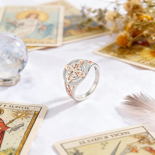 🔮💍Handgefertigter „Hexenknoten“-Ring – Ein symbolisches Schmuckstück für Deine Liebsten💞