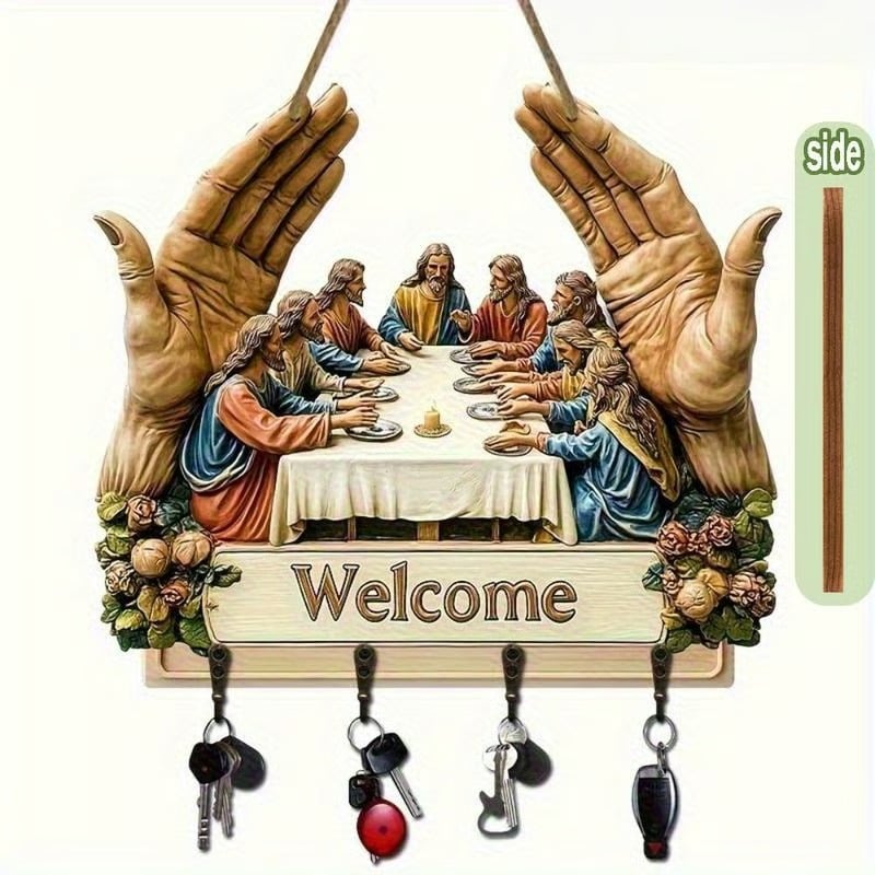 ✝️ Jesus & Jünger Wandkunst Schlüsselhalter