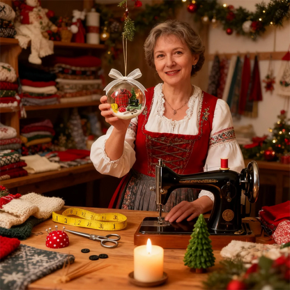 🎁🔥Letzter Tag des Ausverkaufs 50 % Rabatt🔥💥Weihnachts-Nähprojekt: Schneekugel-Ornament🎄