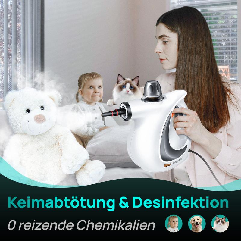 🚨🔥 Hand-Multiflächen-Dampfreiniger mit Druckboost – 12-teiliges Set für natürliche Reinigung! Perfekt für Haushalt & Hygiene, langlebig & nachhaltig. ⚡🌿