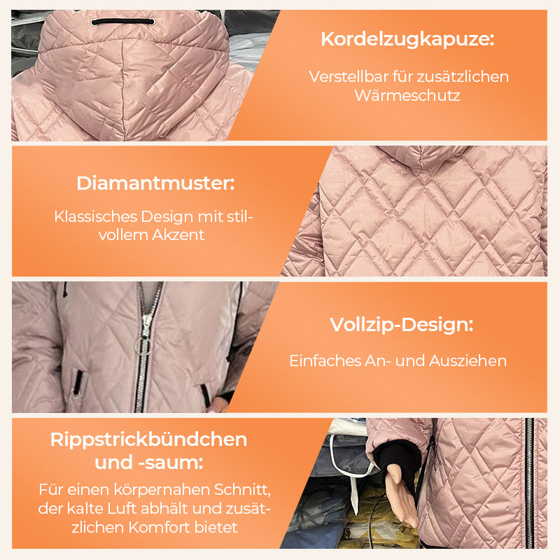 ❄️Winter Specials❄️ Modischer hüftlanger Parka-Mantel für Frauen mit hohem Halsausschnitt