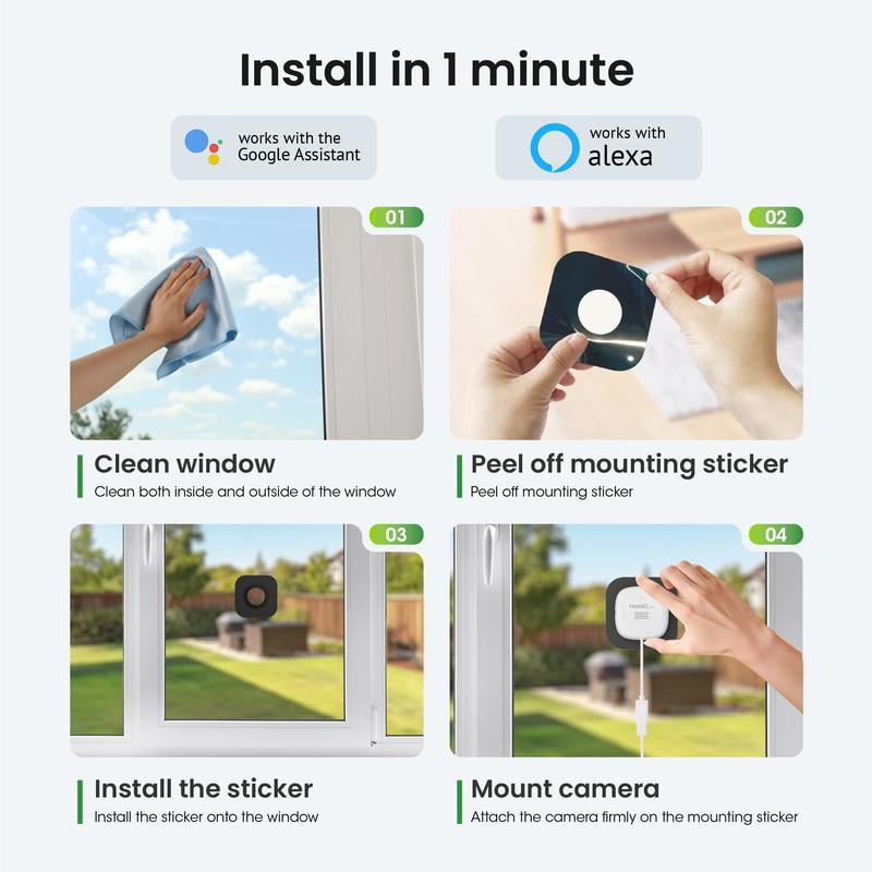 🔥 Kristallklare 2K-Überwachungskamera 🎥 Farbnachtsicht 🌙 24/7-Aufzeichnung und intelligente Alarme 🚨 Einfache Installation! 🔒