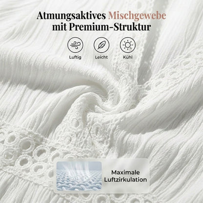👗 50% RABATT! ✨ Schickes Kleid mit V-Ausschnitt & Spitzenausschnitten – Feminin & luftig – Perfekt für Sommer, Hochzeit oder romantische Abende – eleganter Blickfang mit feinen Details 🌸