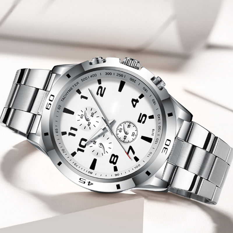 Wasserdichte Quarzuhr mit Leuchtmasse