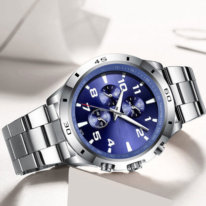 Wasserdichte Quarzuhr mit Leuchtmasse