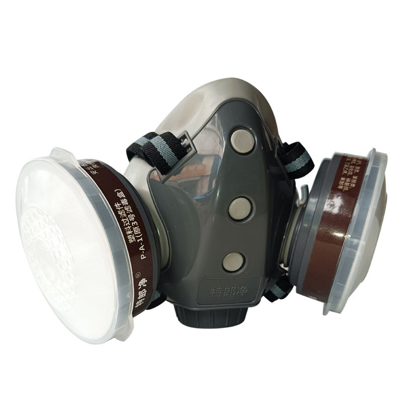 💎 50% RABATT! ⛑️ Aktivkohle-Anti-Staub-Doppeltank-Gasmaske – Doppelfilter, Gas- & Partikelschutz, inkl. Schutzbrille 🔥