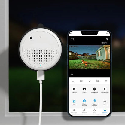 🔥 Kristallklare 2K-Überwachungskamera 🎥 Farbnachtsicht 🌙 24/7-Aufzeichnung und intelligente Alarme 🚨 Einfache Installation! 🔒