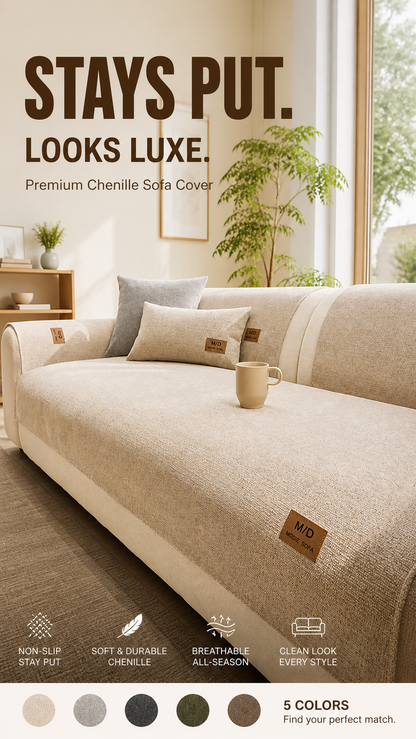 🛋️ Gepolsterte rutschfeste Sofaabdeckung – ultraweich, waschbar & kratzfest – ideal für Kinder und Haustiere 🐾