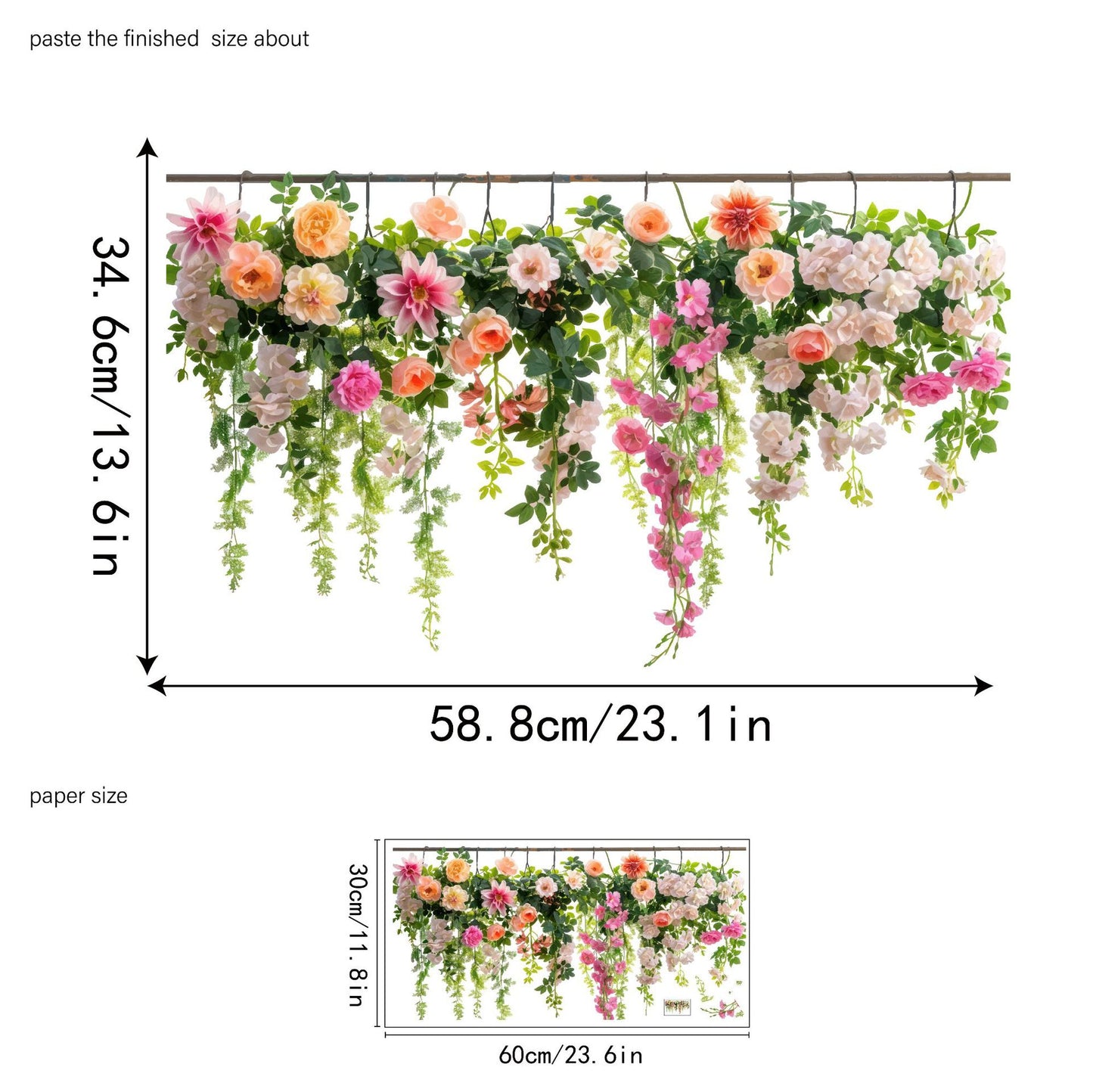 ✨LETZTER TAG VERKAUF 50 % RABATT!💐Bunter Blumenstrauß-Fensteraufkleber🖼️