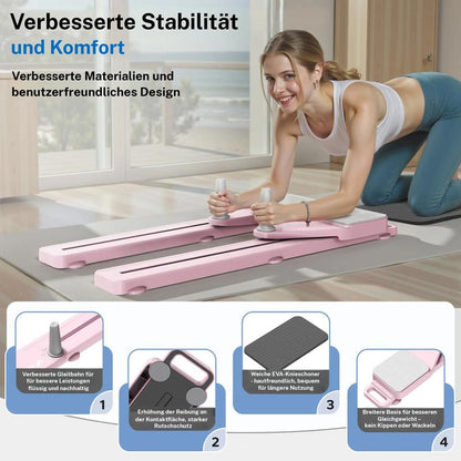 💃🌟 Pilates-Reformer mit Timer & Widerstandsbändern ✨💪 Faltbarer Multifunktionstrainer für Bauch, Rücken, Schultern & Beine – effizientes Home-Workout, kompakt & langlebig