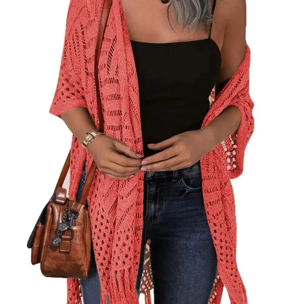🧥 50% RABATT! ✨ Damen Strick-Cardigan mit offener Front – Leicht & ideal für Alltag und Sommerabende – Atmungsaktive Baumwollmischung, perfekt als luftige Übergangsjacke 🌿