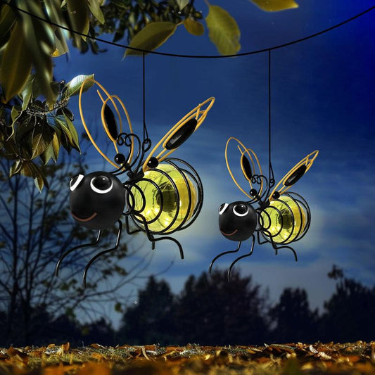 🐝Outdoor Hanging Solar Bee Light - Perfektes Geschenk für Pflanzenliebhaber Mütter oder buchstäblich jeder, der lächelt ❤️