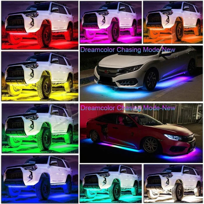 🔥2026 Auto-Chassis Flexibler wasserdichter RGB-LED-Lichtstreifen (4 Stück)