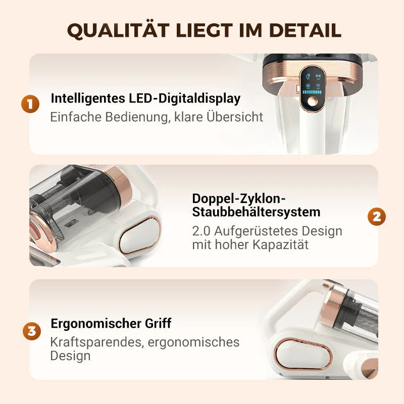 ✨50 % Rabatt für begrenzte Zeit 🌀 Matratzenstaubsauger – Entfernt effektiv Hausstaubmilben 🛏️✨