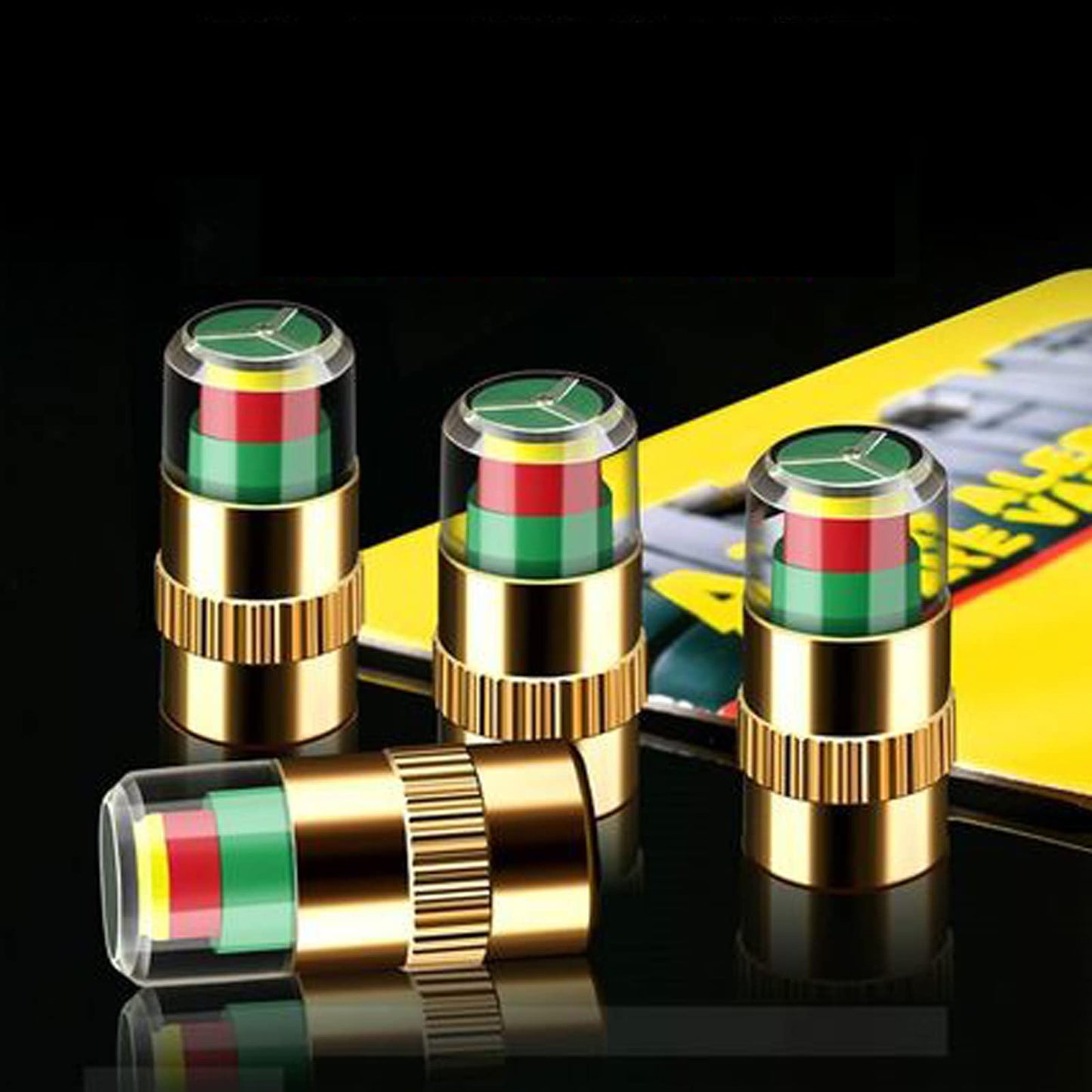 🎉Festliche Vorratssale🚗4 Stück Reifendrucküberwachungs-Ventilkappen für Autos🔥