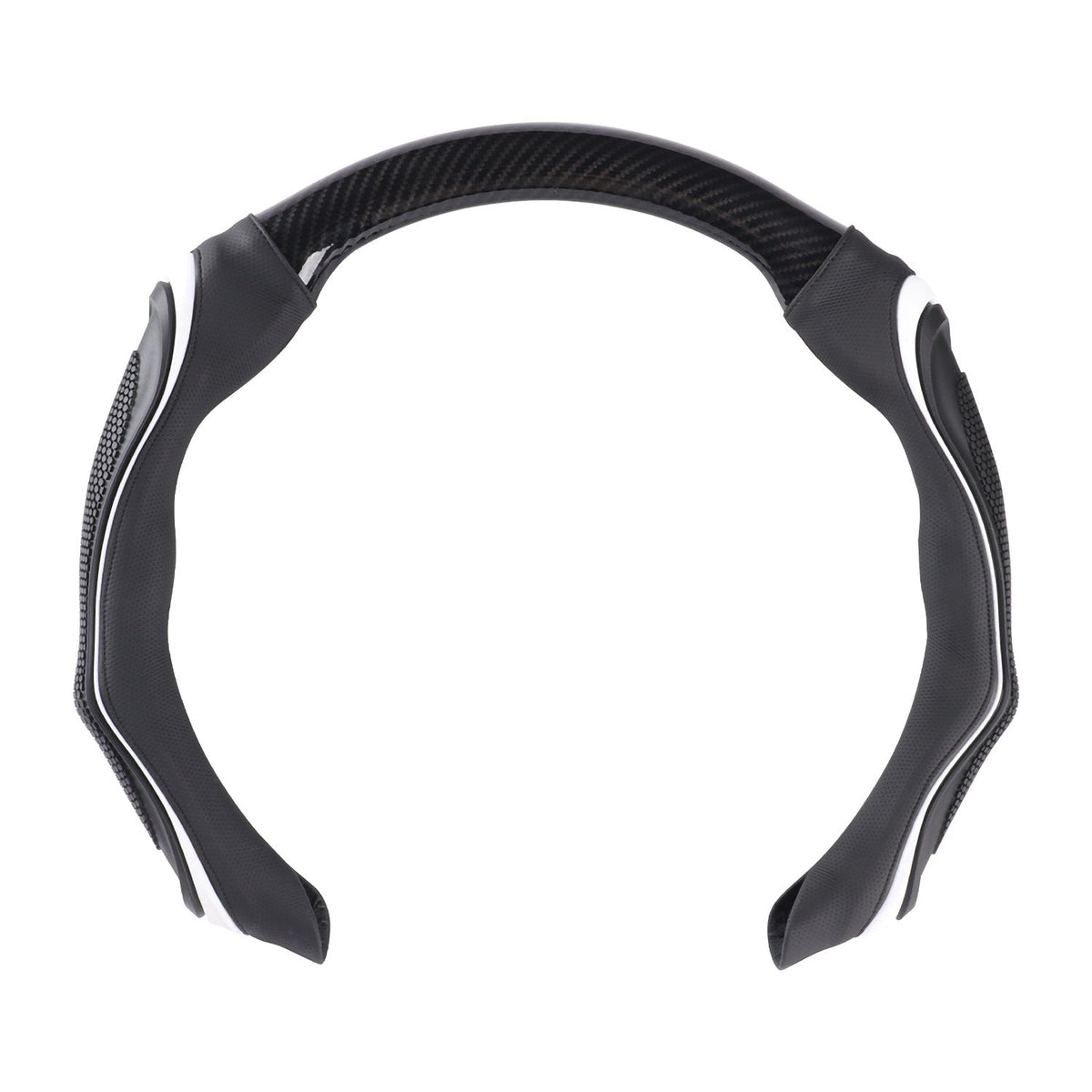 🔥 Universeller Silikon-Lenkradbezug in Carbon-Optik mit handgenähtem Nappa-Kunstleder – atmungsaktiv und rutschfest für jede Jahreszeit