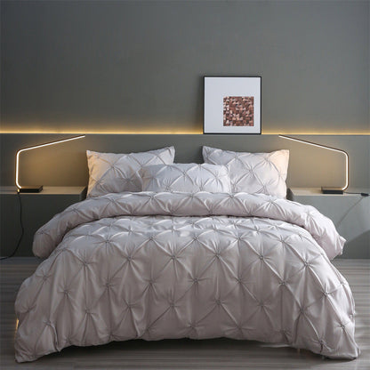 🛏️ 50% RABATT! 🌿 3-teiliges Bettwäsche-Set mit Pintuck-Falten – elegant, weich, komplett – für Ihr Traum-Schlafzimmer ✨
