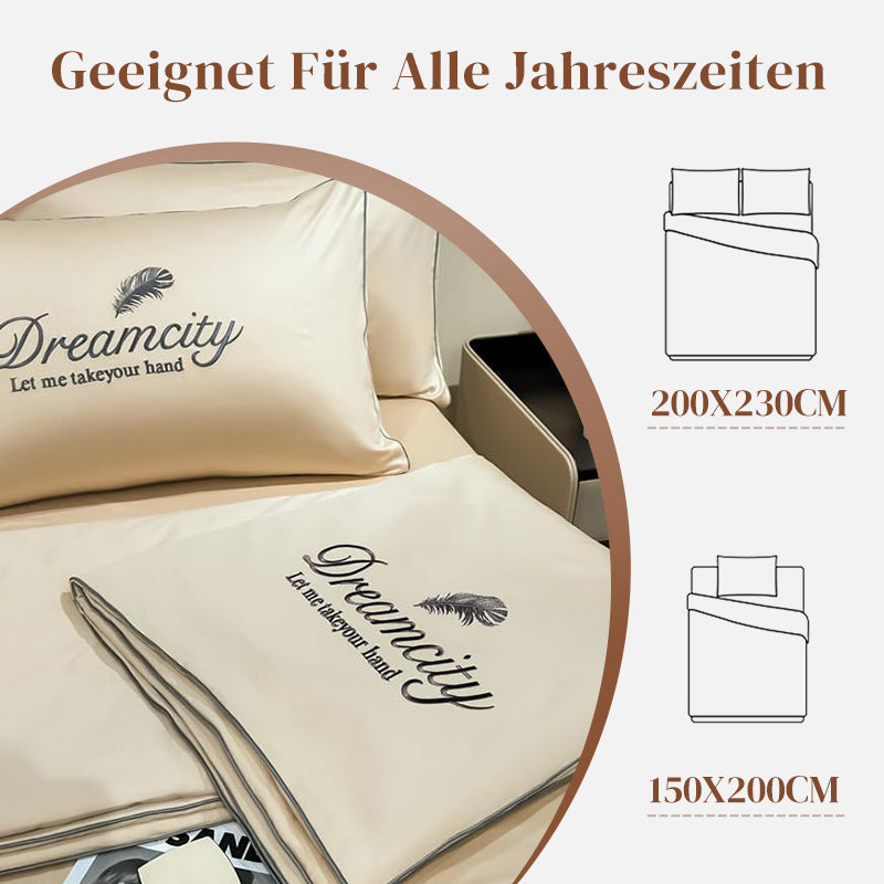 🛏️❄️ Atmungsaktives & kühlendes 4-teiliges Bettdecken-Set – Intelligente Temperaturregulierung, ganzjährig ideal für erholsamen Schlaf 🌙