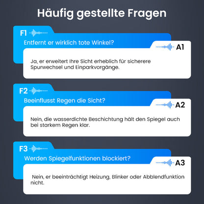 Auto Toter-Winkel-Spiegel - Beseitigen Sie tote Winkel für mehr Sicherheit beim Fahren