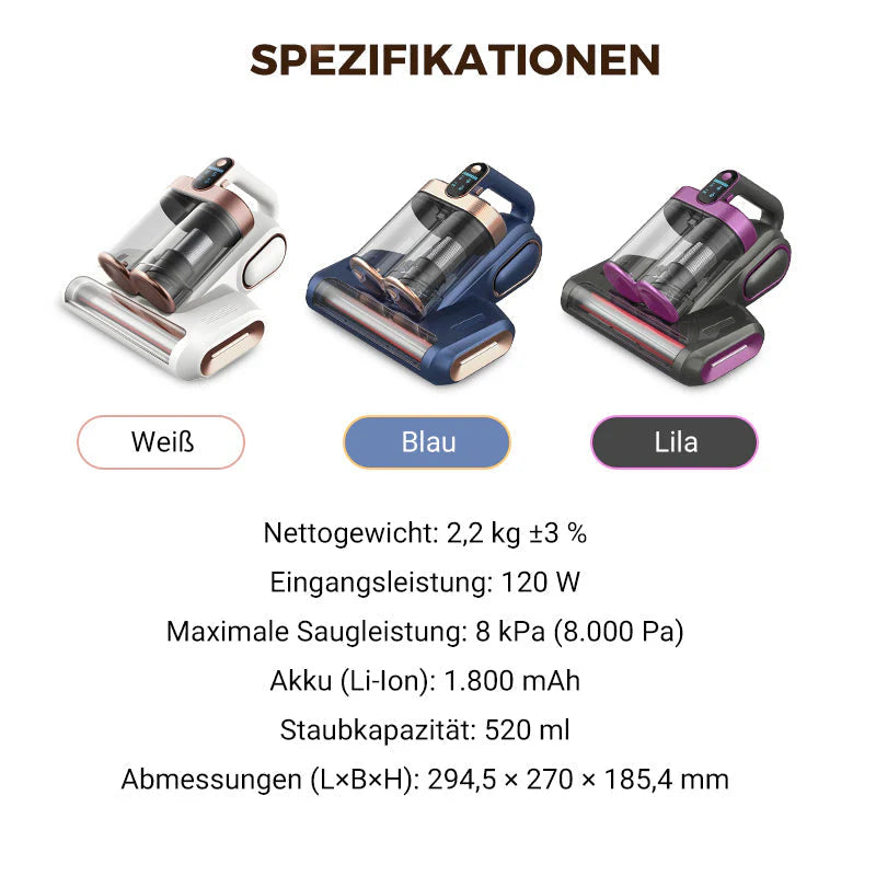 ✨50 % Rabatt für begrenzte Zeit 🌀 Matratzenstaubsauger – Entfernt effektiv Hausstaubmilben 🛏️✨