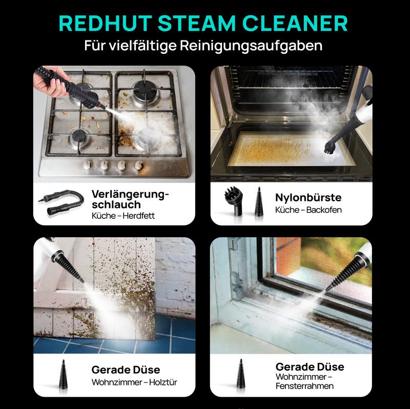 🚨🔥 Hand-Multiflächen-Dampfreiniger mit Druckboost – 12-teiliges Set für natürliche Reinigung! Perfekt für Haushalt & Hygiene, langlebig & nachhaltig. ⚡🌿