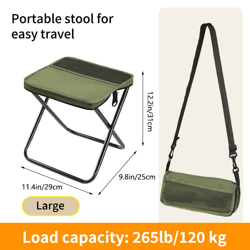 📢📢50 % Rabatt!!!✨ Ultraleichter Klapphocker – trägt bis zu 120 kg