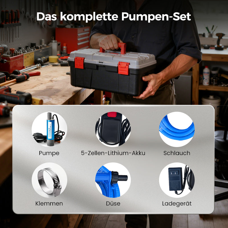 🔋 50% RABATT! ✨Hochleistungs-Öl- & Wasserpumpen-Set