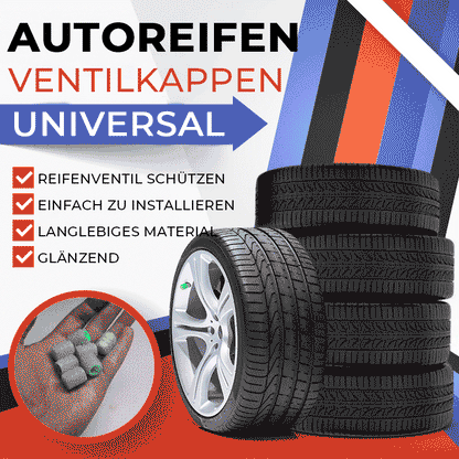 🔥💨 Reifenventilkappen im Doppelpack – 4 Stück, universell passend, originalgetreue Abdichtung & Diebstahlschutz 🛡️🔒 – 50% Rabatt im Hot Sale