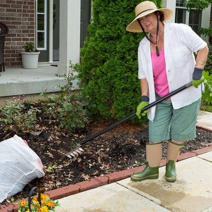 🌱Gartenharke aus Kohlenstoffstahl mit 4/5/6/7 Zinken