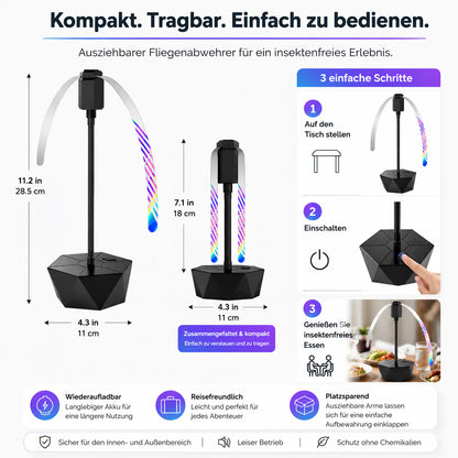 🔥Solange der Vorrat reicht 50 % Rabatt!🌀Tischventilator gegen Fliegen🔇