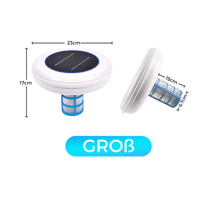 🌞Kristallklarer Pool – ohne Chemie, mit Solarenergie! SOLARBETRIEBENER SCHWIMMENDER POOL-IONISATOR