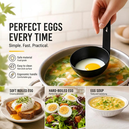 🛍️ 50 % Rabatt – Hängendes Eierpochier-Set aus Silikon/Edelstahl – für weiche & hartgekochte Eier, spülmaschinenfest & hitzebeständig 🍳