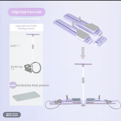 💃🌟 Pilates-Reformer mit Timer & Widerstandsbändern ✨💪 Faltbarer Multifunktionstrainer für Bauch, Rücken, Schultern & Beine – effizientes Home-Workout, kompakt & langlebig