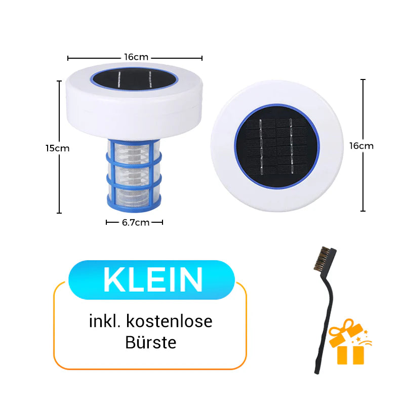 🌞Kristallklarer Pool – ohne Chemie, mit Solarenergie! SOLARBETRIEBENER SCHWIMMENDER POOL-IONISATOR