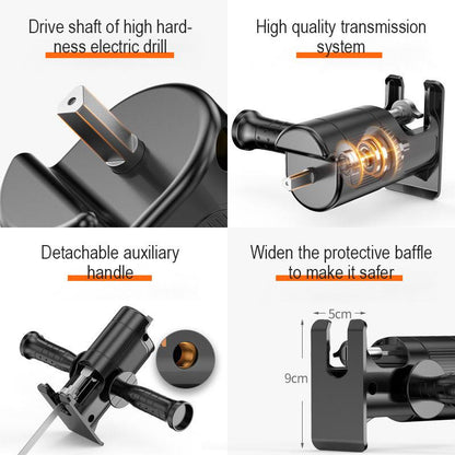 ❄️Sommerfrische 50 % Rabatt!🔥Sabersägeadapter für Bohrmaschine – Multifunktionales Sägeadapter-Set für Holz, Kunststoff & dünnes Metall