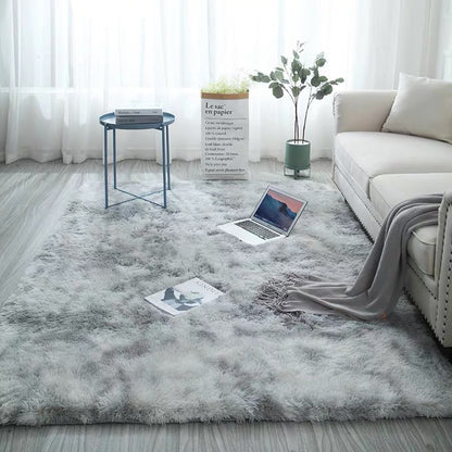 🌈 50 % RABATT! Flauschiger Farbverlauf-Teppich – Kuschelweich, rutschfest & waschbar für ein gemütliches Zuhause 🏡✨