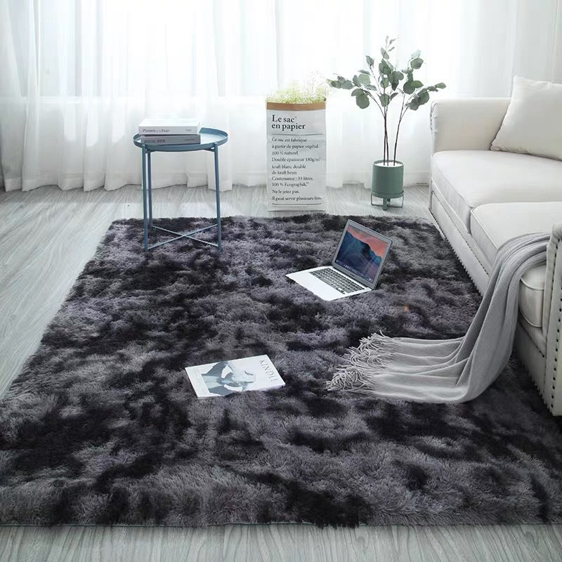 🌈 50 % RABATT! Flauschiger Farbverlauf-Teppich – Kuschelweich, rutschfest & waschbar für ein gemütliches Zuhause 🏡✨