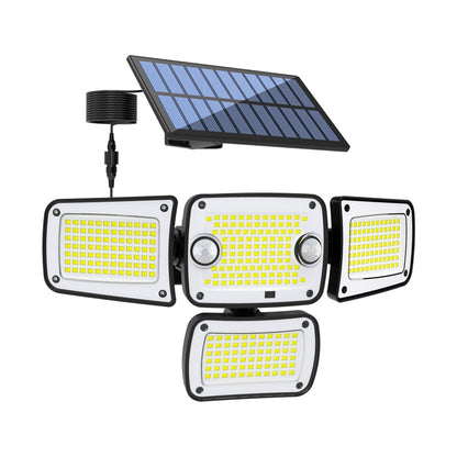 Solarleuchten für den Außenbereich – 3000 Lumen, 188 LEDs, Bewegungsmelder für den Außenbereich