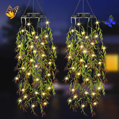 ☀️ 50 % Rabatt – Solar-Efeu-Lichterkette mit künstlichen Blättern – wasserdicht, 8 Beleuchtungsmodi & flexibel – perfekt für Garten, Balkon & Wanddekoration 🌿💡